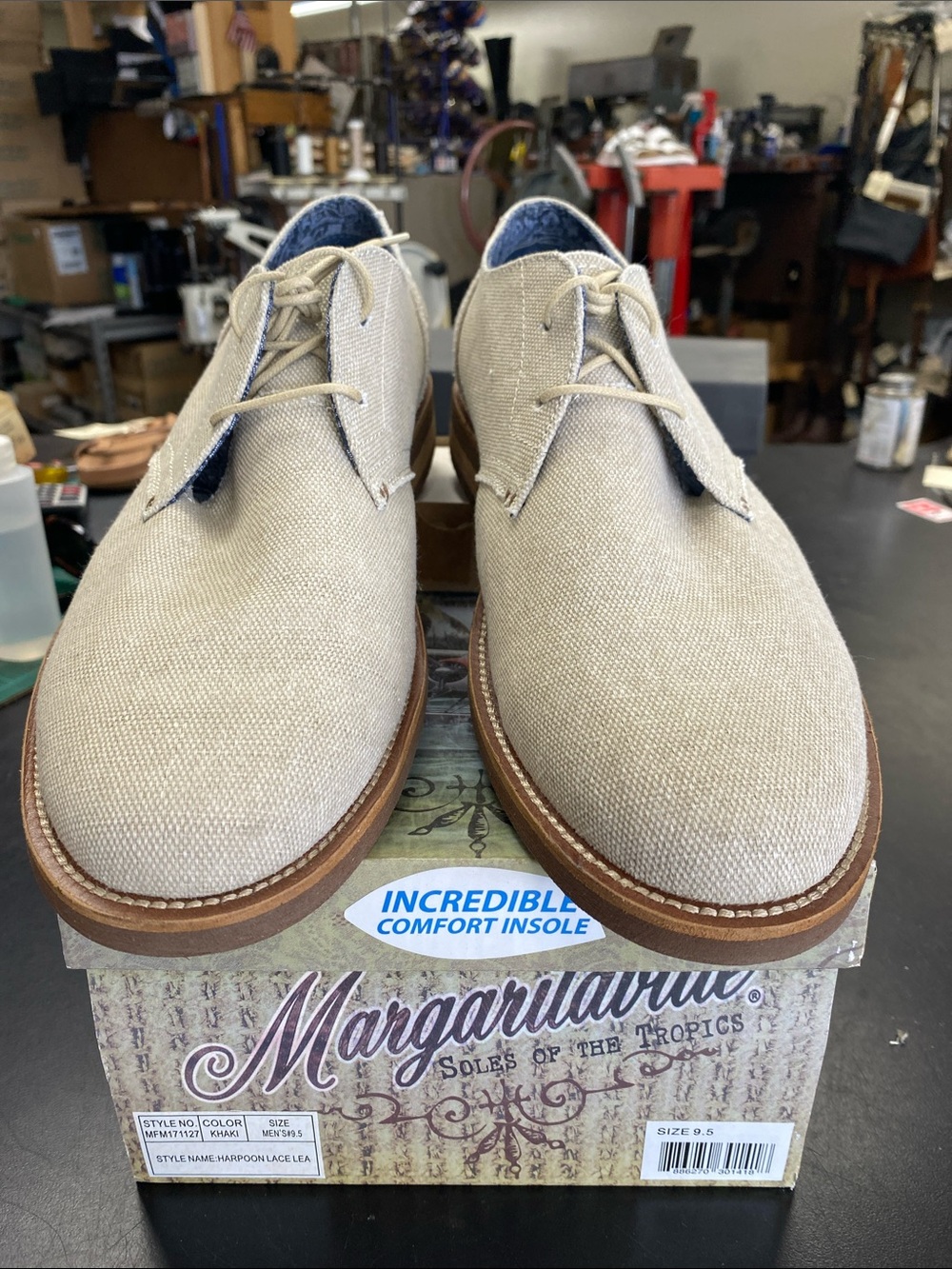 Margaritaville Men's Beige Canvas shoes